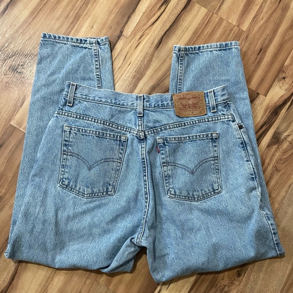 VTG Y2K Levi's 550 Relaxed Fit Tapered Leg Jeans Sz 16 S - Picture 2 of 10